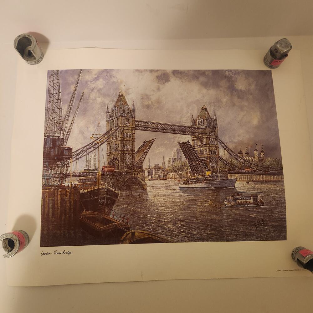 Thomas Benacci London Tower Bridge Print 14x7.5